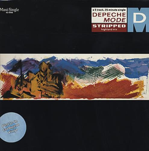 Depeche Mode Stripped - Highland Mix - White Vinyl German 12